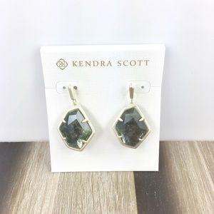 Kendra Scott Dax sage mica gold earrings